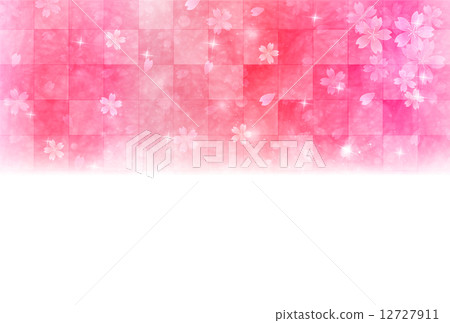 Sakura New Year's card background Sakura New Year's card background 12727911