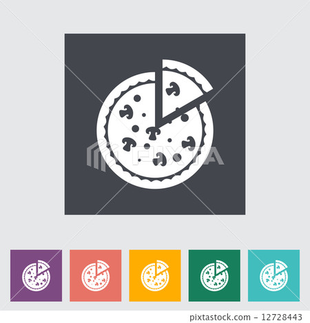 Pizza flat icon 12728443