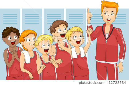 插图素材: cheering kids