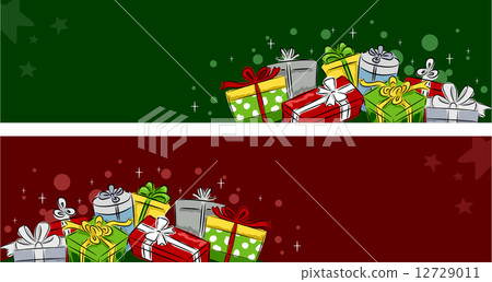 Christmas Gifts Header - Stock Illustration [12729011] - PIXTA