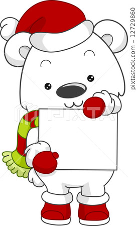 Polar Bear Christmas Board 12729860