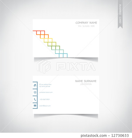 Business card template set, vector eps10 12730633