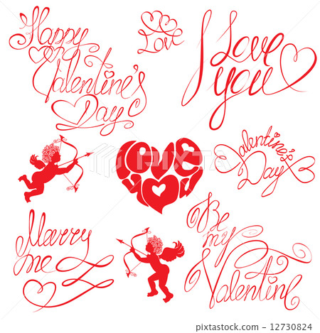 Set of hand written text Set of hand written text 12730824