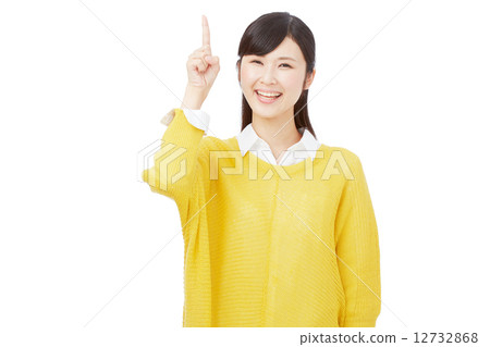 Female pointing 12732868