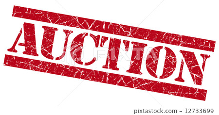 Auction grunge red stamp Auction grunge red stamp 12733699