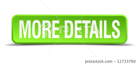 more details green 3d realistic square isolated button 12733760