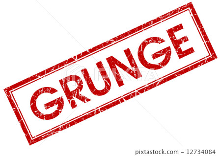 grunge red square stamp 12734084