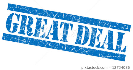 Great deal blue grunge stamp 12734086