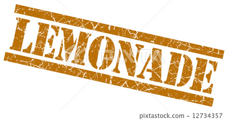 lemonade brown grungy stamp on white background lemonade brown grungy stamp on white background 12734357