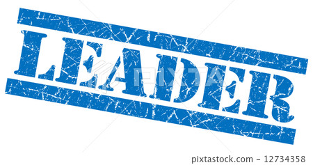 Leader grunge blue stamp Leader grunge blue stamp 12734358