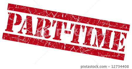 Part-Time grunge red stamp Part-Time grunge red stamp 12734408