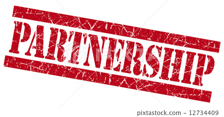 Partnership grunge red stamp Partnership grunge red stamp 12734409