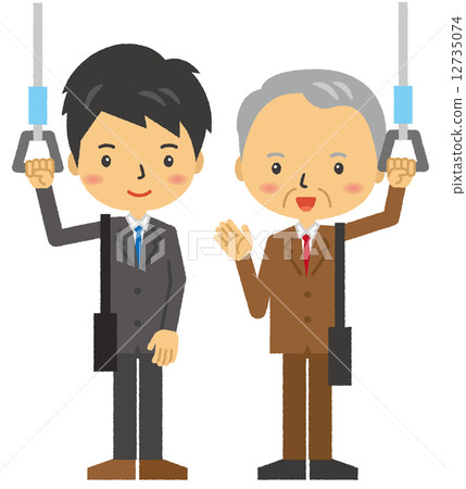 Businessman train train Businessman train train 12735074