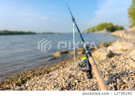 Modern clean fishing rod outdoors 12736140