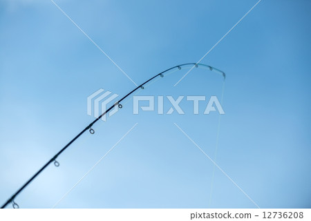 Modern clean fishing rod outdoors Modern clean fishing rod outdoors 12736208