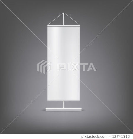 Vector blank advertising stand. 12741513
