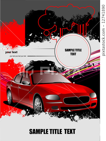 Cover for brochure with car images Cover for brochure with car images 12741890