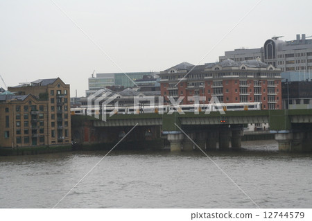 British railway train London UK 12744579