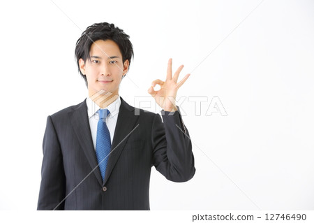 OK · Male businessman 12746490