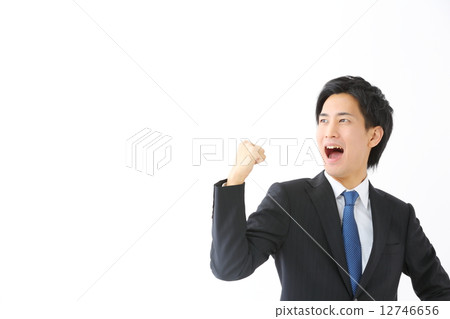 Guts pose · Male businessman - Stock Photo [12746656] - PIXTA