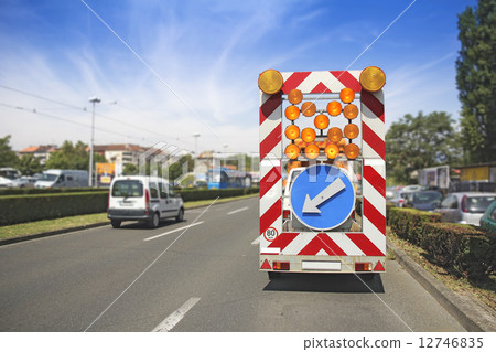 Road maintenance car signal 12746835