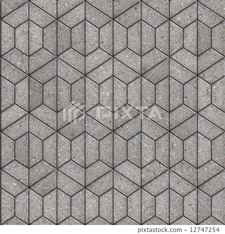 Openwork Gray Pavement Slabs. Openwork Gray Pavement Slabs. 12747254