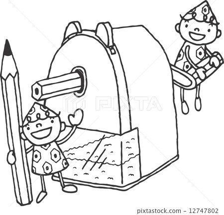 Pencil sharpener fairy monochrome Pencil sharpener fairy monochrome 12747802