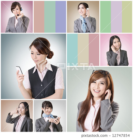 business woman talk 12747854