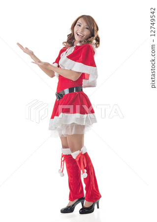 Christmas girl introduce 12749542