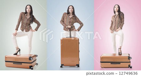 Travel concept with Asian beauty 12749636