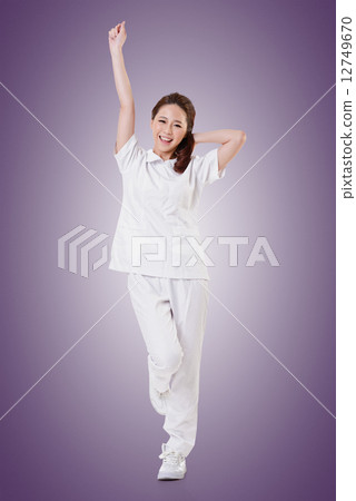 Cheerful Asian nurse 12749670