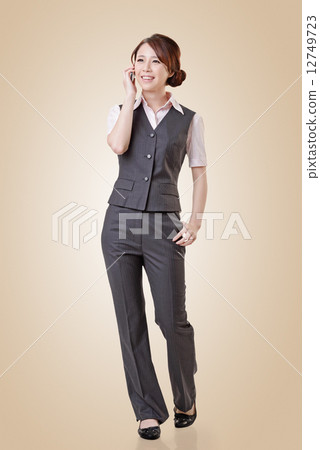 talk on phone talk on phone 12749723