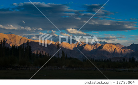 Snow Mountain Range, Leh India Snow Mountain Range, Leh India 12753004