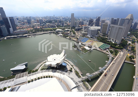 Bird's eye view of Singapore 12753096