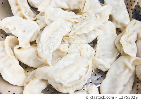 Close up of Gyoza, Asian Dumpling. 12755029