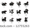 Chinese Zodiac animal icon symbol 12755263