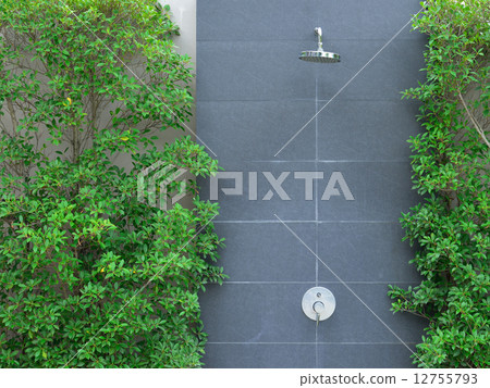 head shower at swimming pool 12755793