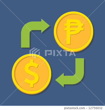 Currency exchange. Dollar and Peso. Currency exchange. Dollar and Peso. 12756032