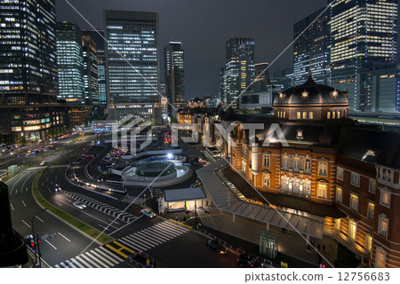 Tokyo Station · Night view Tokyo Station · Night view 12756683