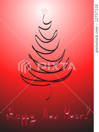 Xmas tree card Xmas tree card 12757128