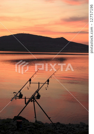 Fishing Rods under the Palava Hills Fishing Rods under the Palava Hills 12757196