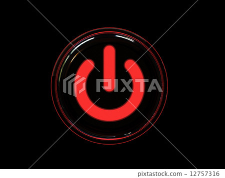 Red power button - Stock Illustration [12757316] - PIXTA