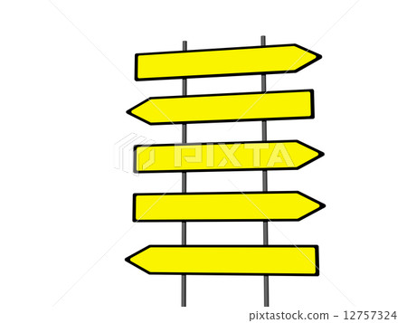 Five empty signs Five empty signs 12757324
