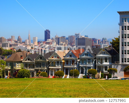The streets of Alamo Square The streets of Alamo Square 12757991