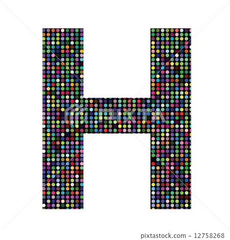 multicolor letter H - Stock Illustration [12758268] - PIXTA