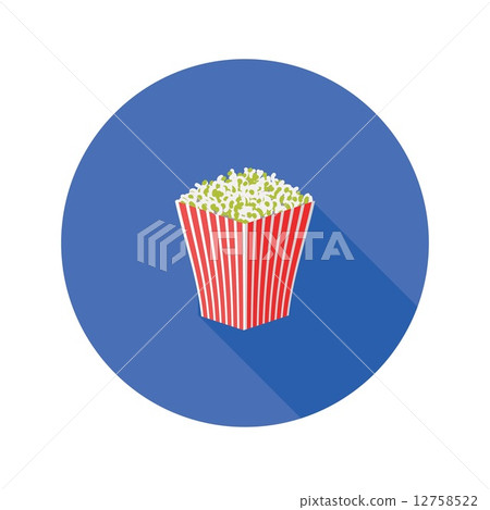 popcorn flat icon 12758522