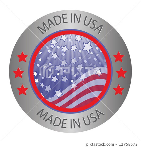 made in USA button 12758572