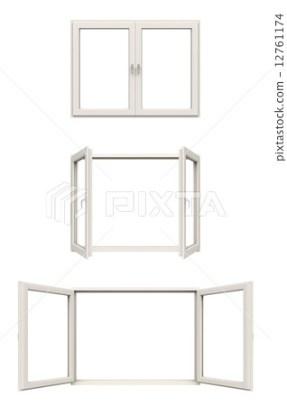 Window frame white - Stock Illustration [12761174] - PIXTA
