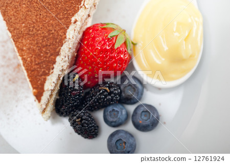 tiramisu dessert with berries and cream tiramisu dessert with berries and cream 12761924