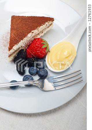 tiramisu dessert with berries and cream tiramisu dessert with berries and cream 12761933